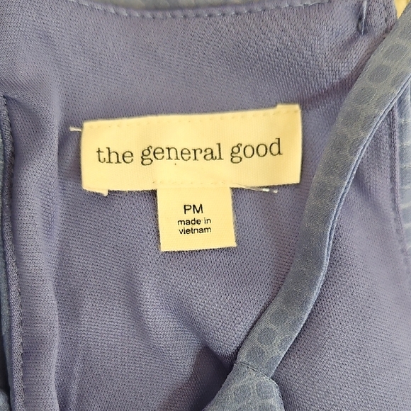 the general good Elegant Blue Ruffle Tiered Halter Mini Dress Size Medium - Picture 7 of 7